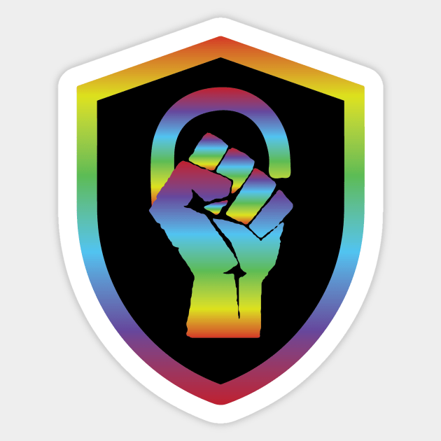 LGBT Sheild Logo Sticker by blacksincyberconference